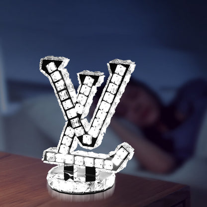 LV Crystal Table Lamp