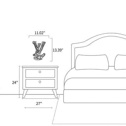 LV Crystal Table Lamp