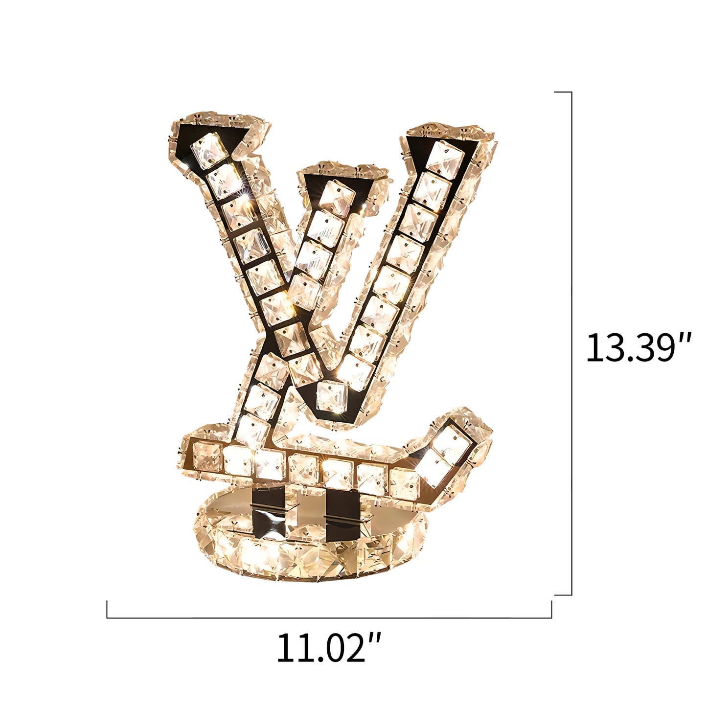 LV Crystal Table Lamp