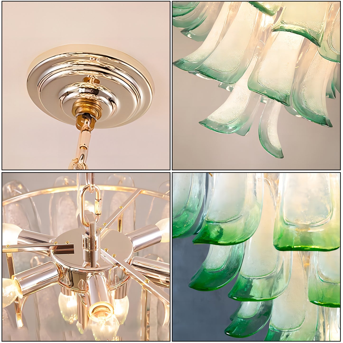 MARIELLE Mid Century Petal Chandelier
