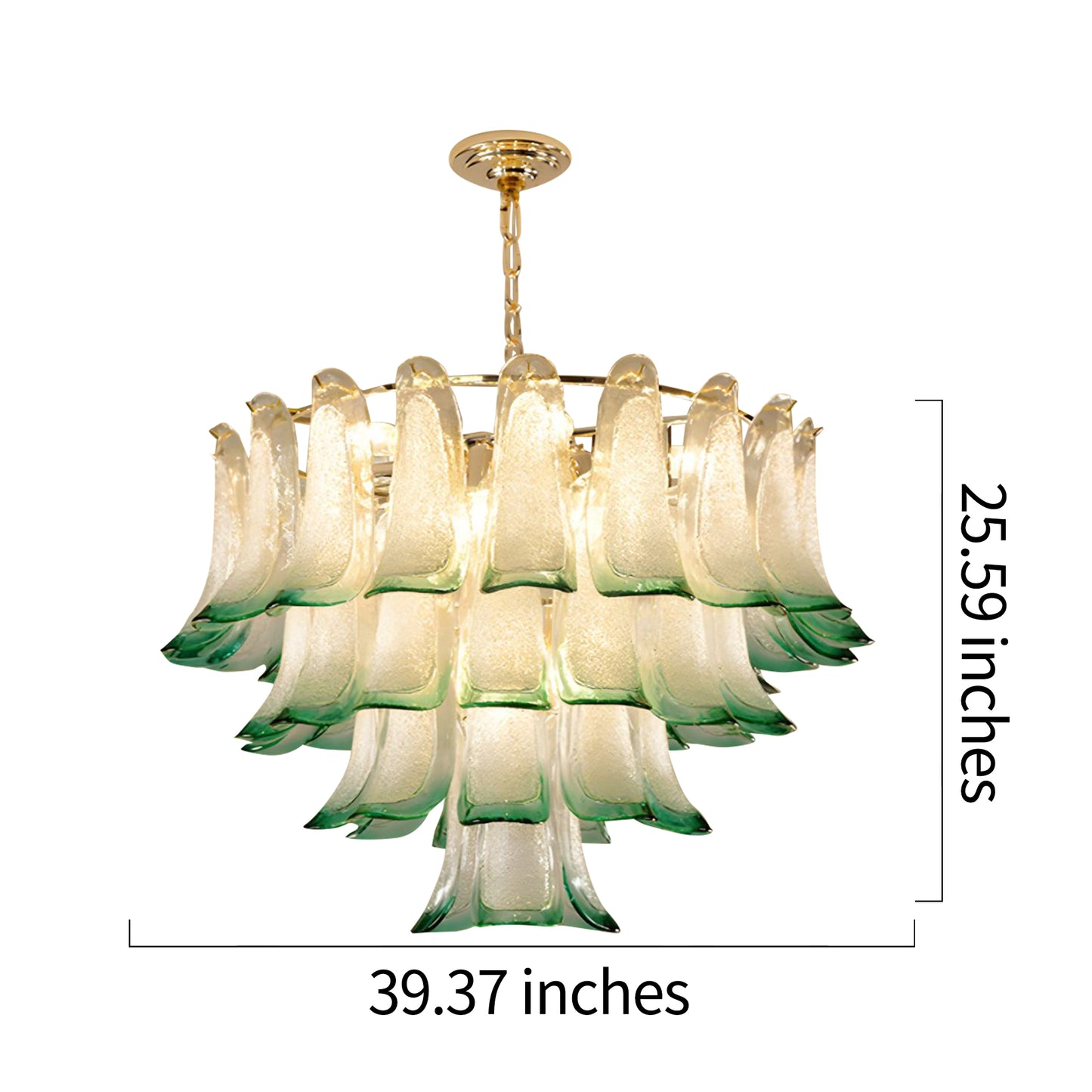 MARIELLE Mid Century Petal Chandelier