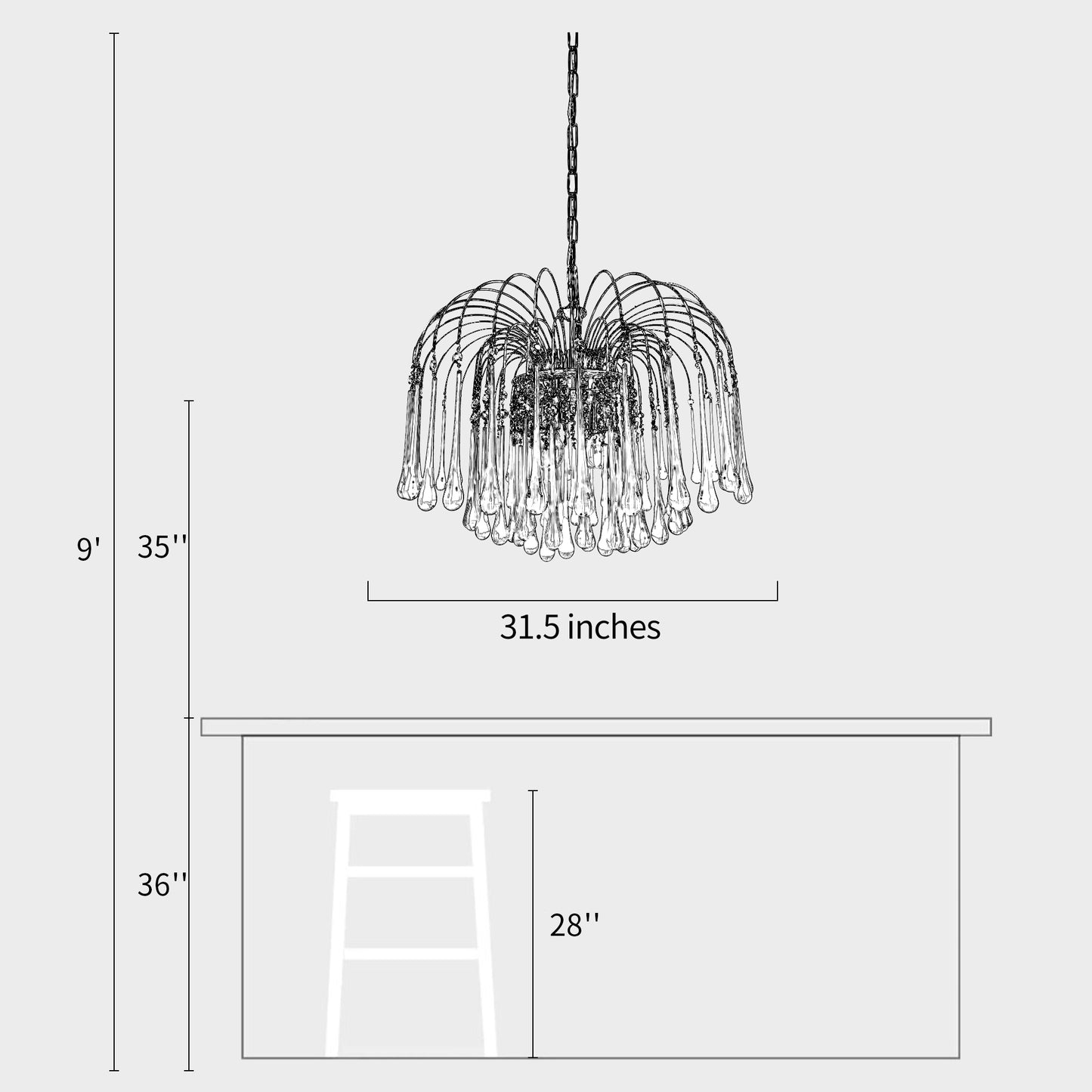Maltose Chandelier