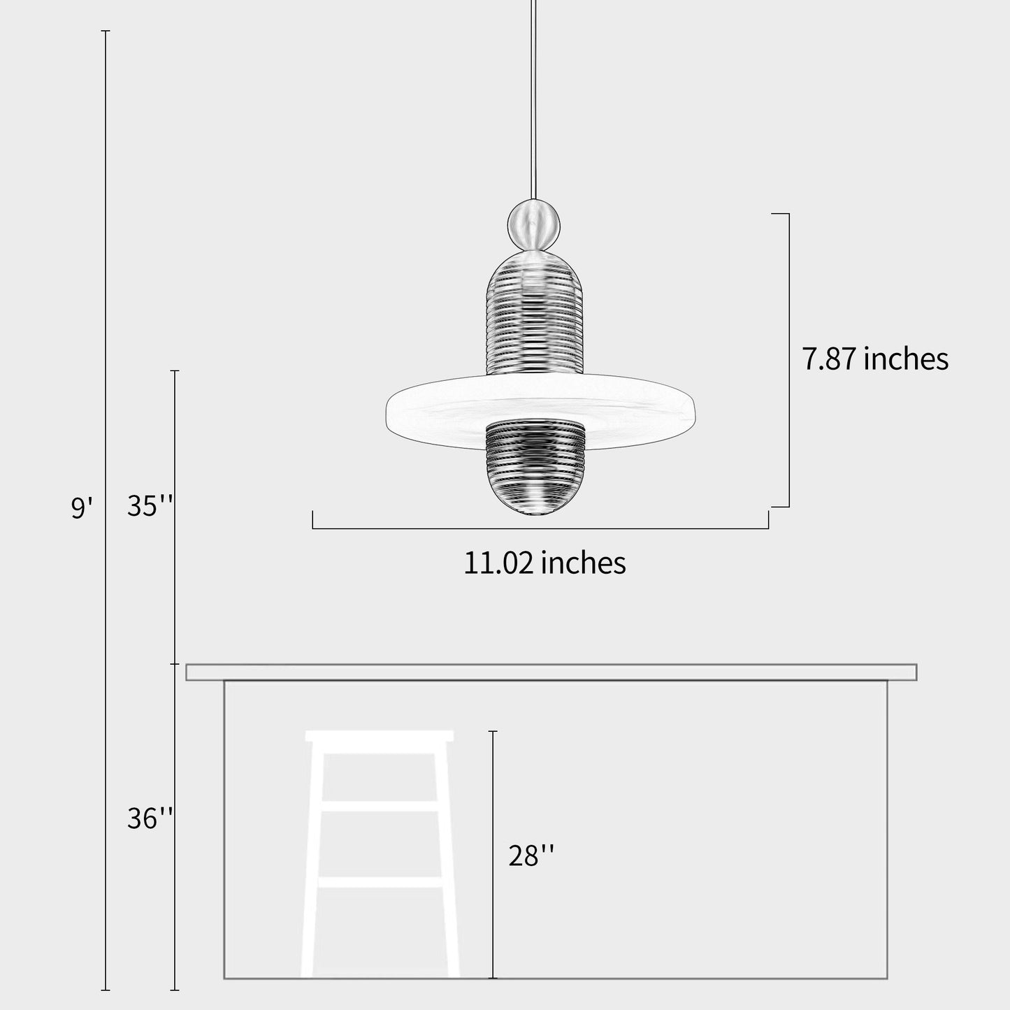 Median Pendant Light