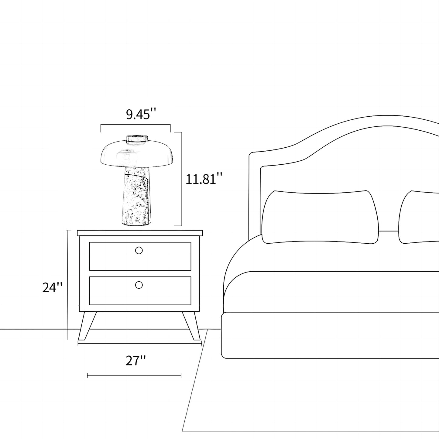 Reverse Table Lamp