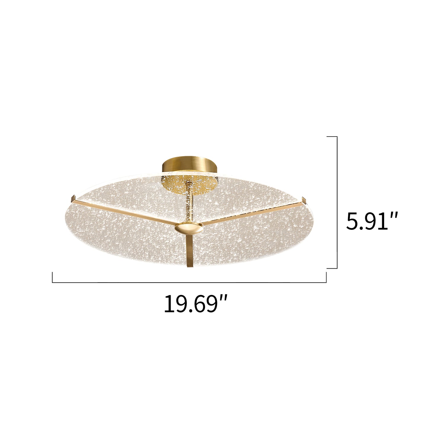 Snowflake Round Ceiling Lamp