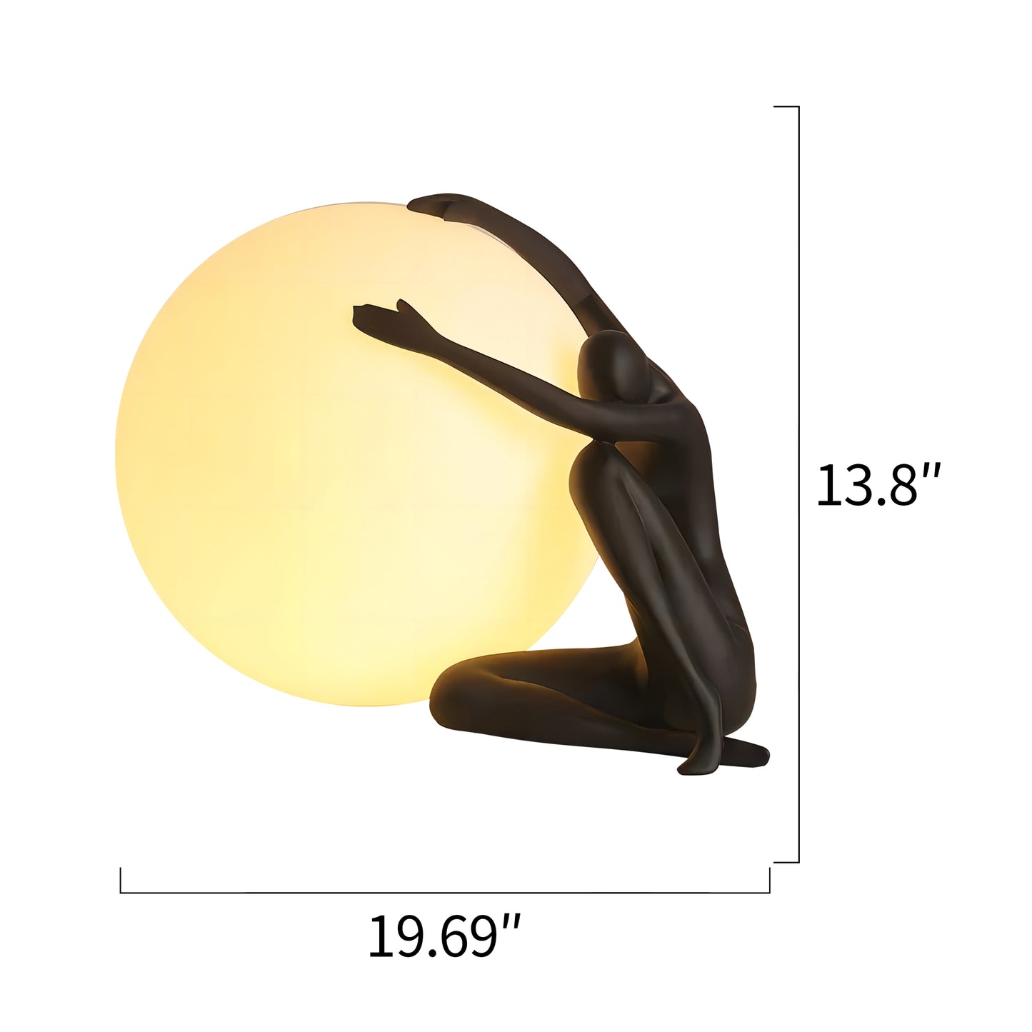 Statue Deco Table Lamp-A