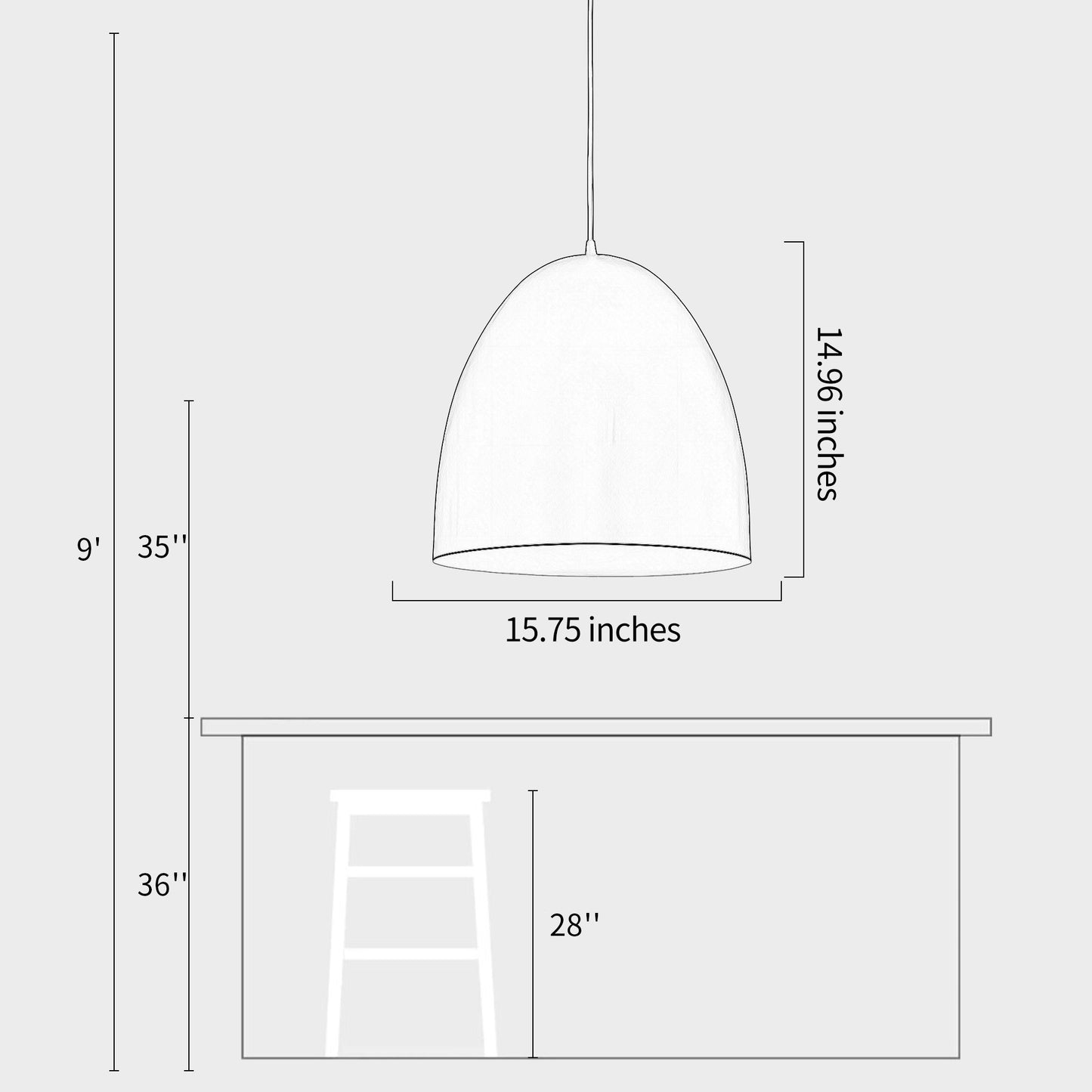 Suspence Pendant Light