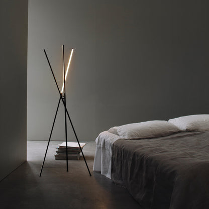 Three-pronged Vertical Floor Lamp