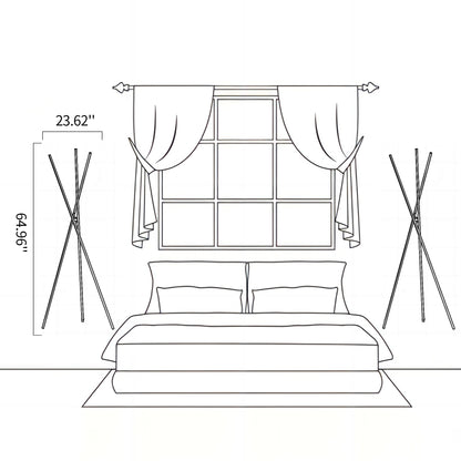 Three-pronged Vertical Floor Lamp