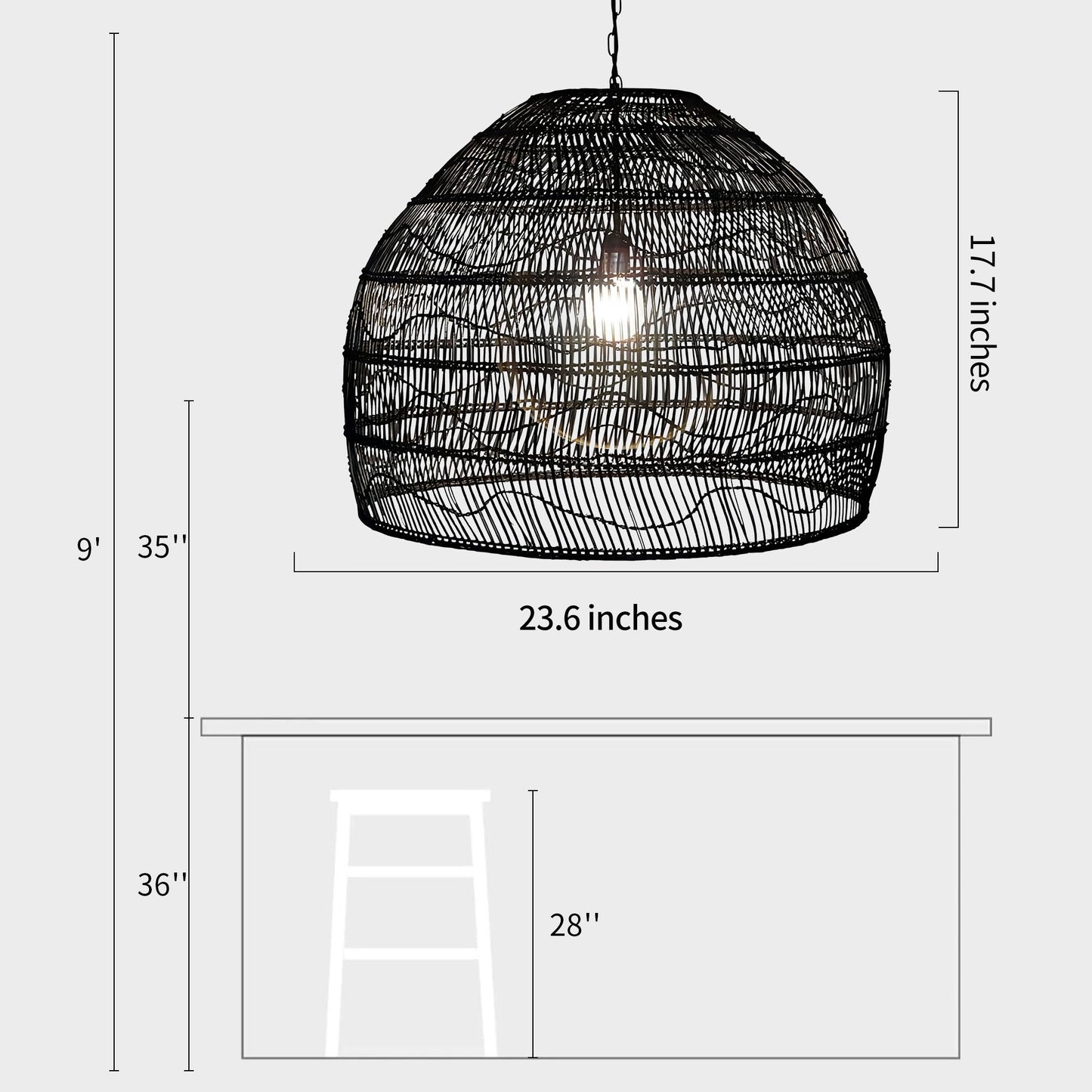 Wicker Pendant Lamp